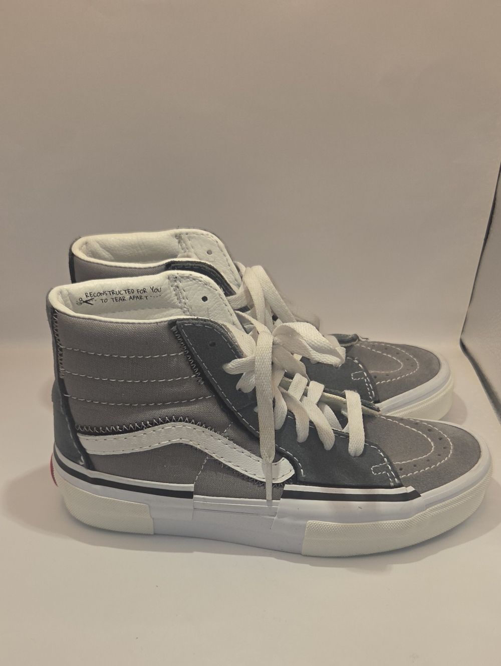 Vans Sk8-Hi Reconstruct Grey Women Size 7 Mens Size 5.5
